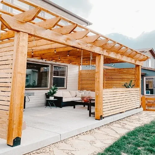 Wooden pergolas