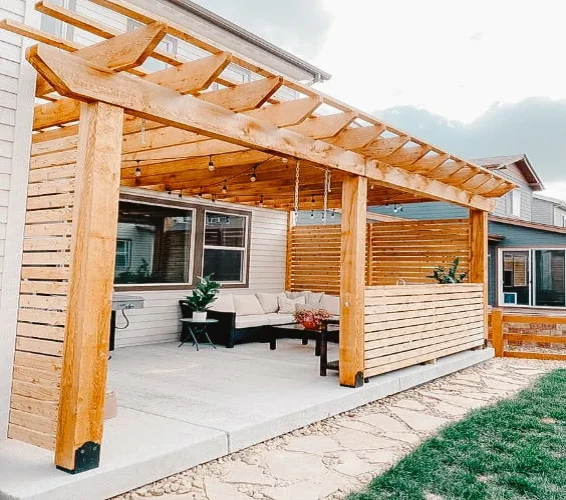 Wooden pergolas