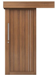 2. باب سحاب خشب مزدوج (Double Sliding Doors)